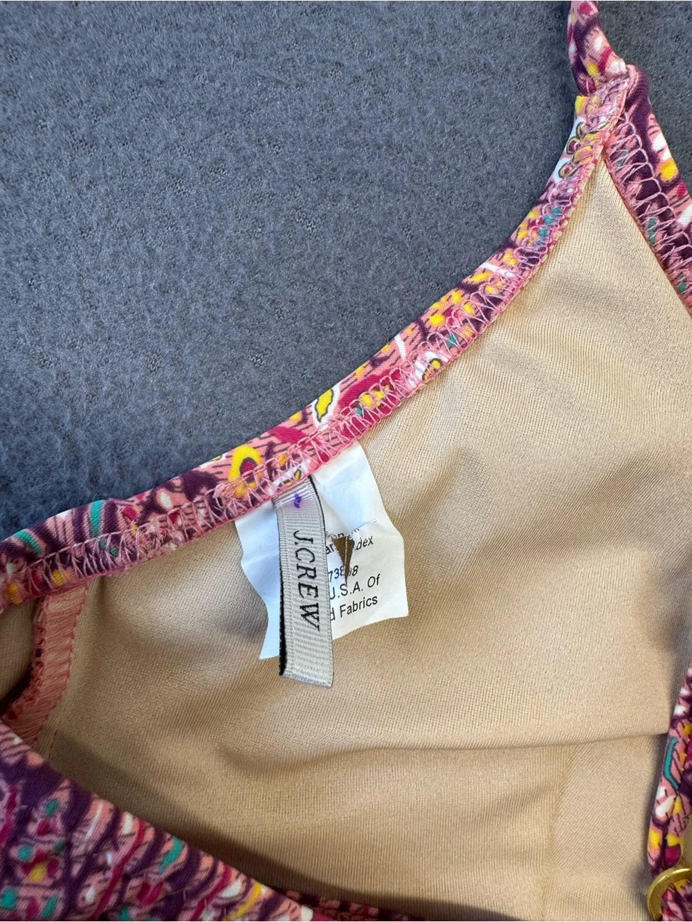 J. Crew Women’s Pink Paisley Two-Piece Bikini Set